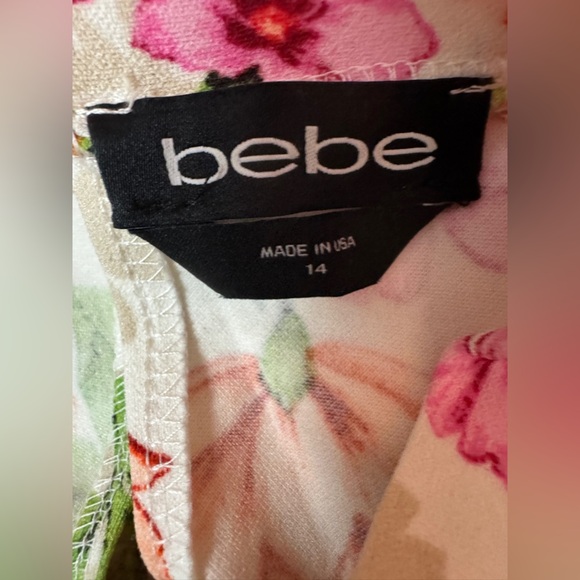 Bebe Multicolor Floral Jumpsuit Size 14. E12 - Picture 13 of 15